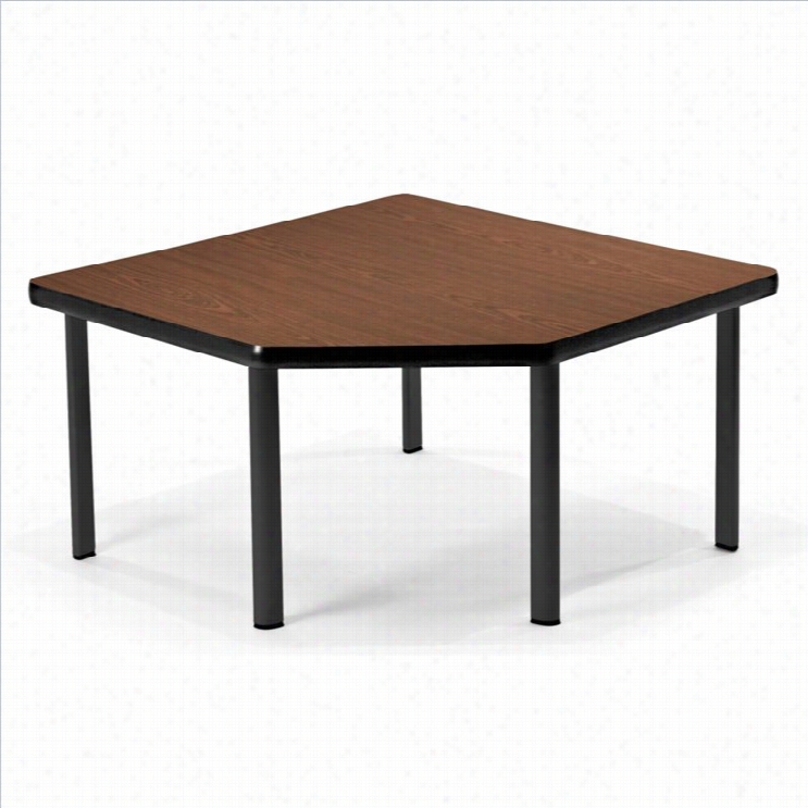 Ofm 30 X 30 Corner Table Europa Blck Legs In Mahogany