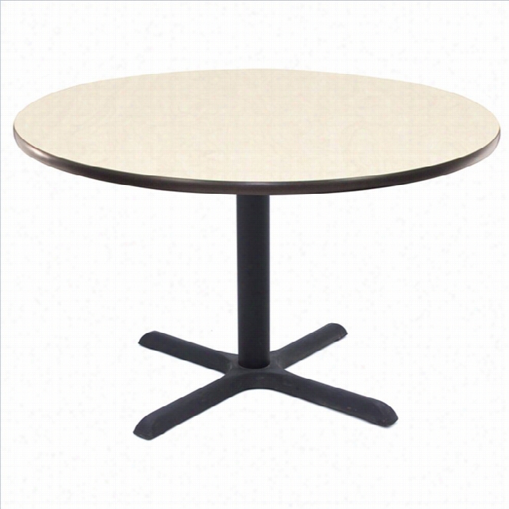 Regency Round Lunchroom Tabl Ein Maple-30 Inch