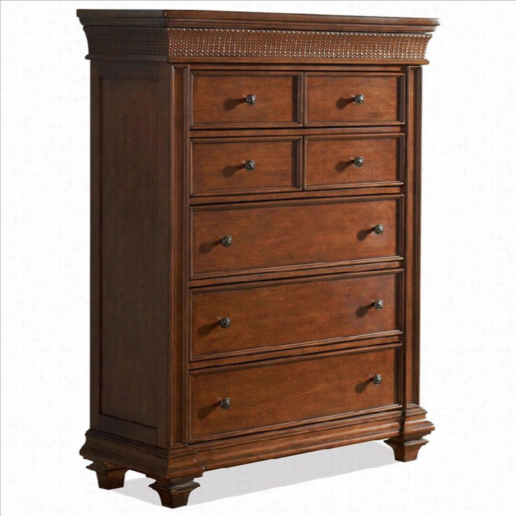 Riverside Furniture Winwdard Bay Chest In Warm Rum