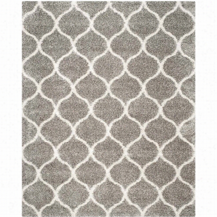 Safaviwh Hudson S Hag Grey Shag Rug - 8' X 10'