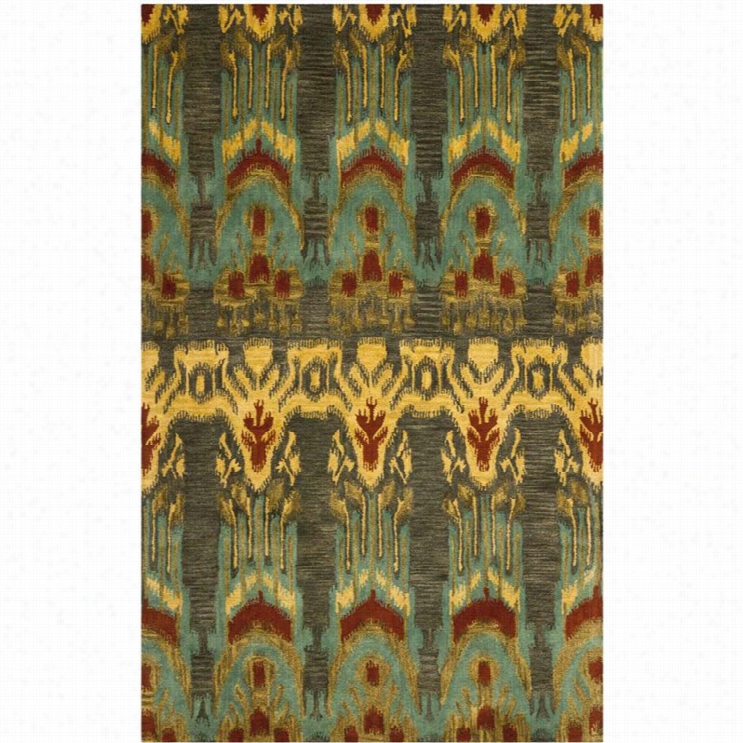 Safavieh Ikat Olive Contemporary Rug - 6' X 9'