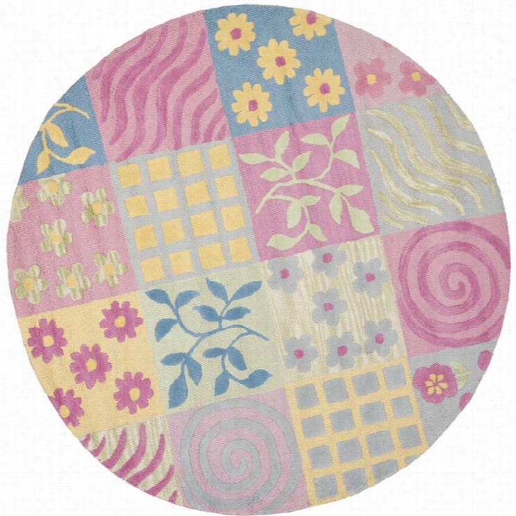 Safavieh Safavieh Kids Round Rug In Pink / Muulti