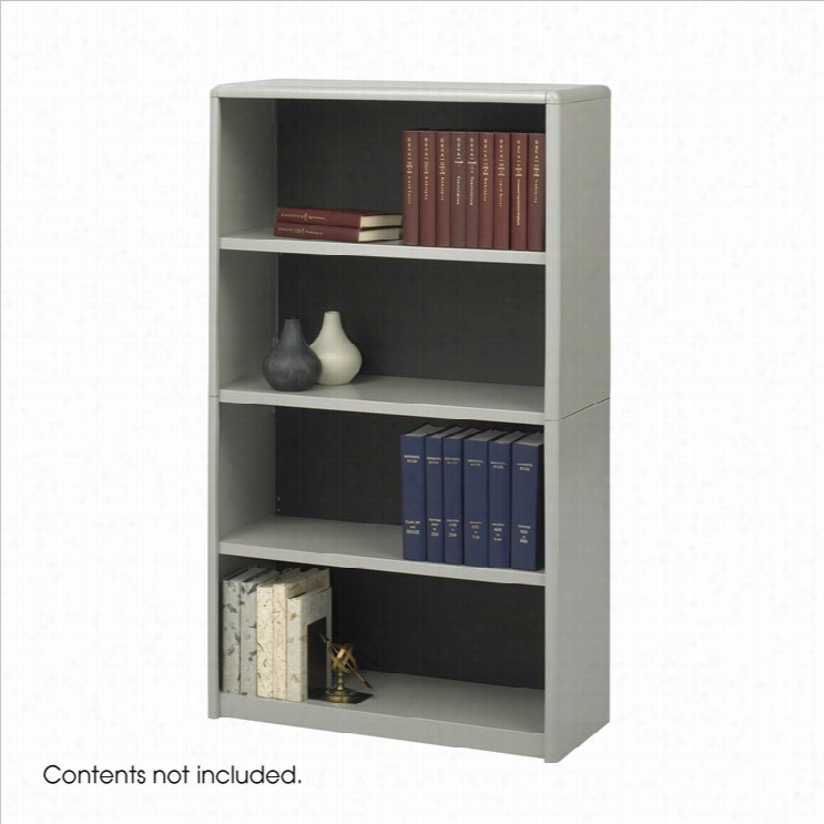 Safco 4-shelf Valuemate Grey Econom Y Steel Bookca Se