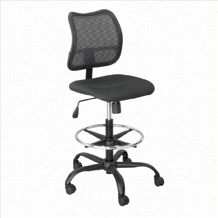 Safco Vue Extended Height Mesh Drafting Chair In Bl Ack