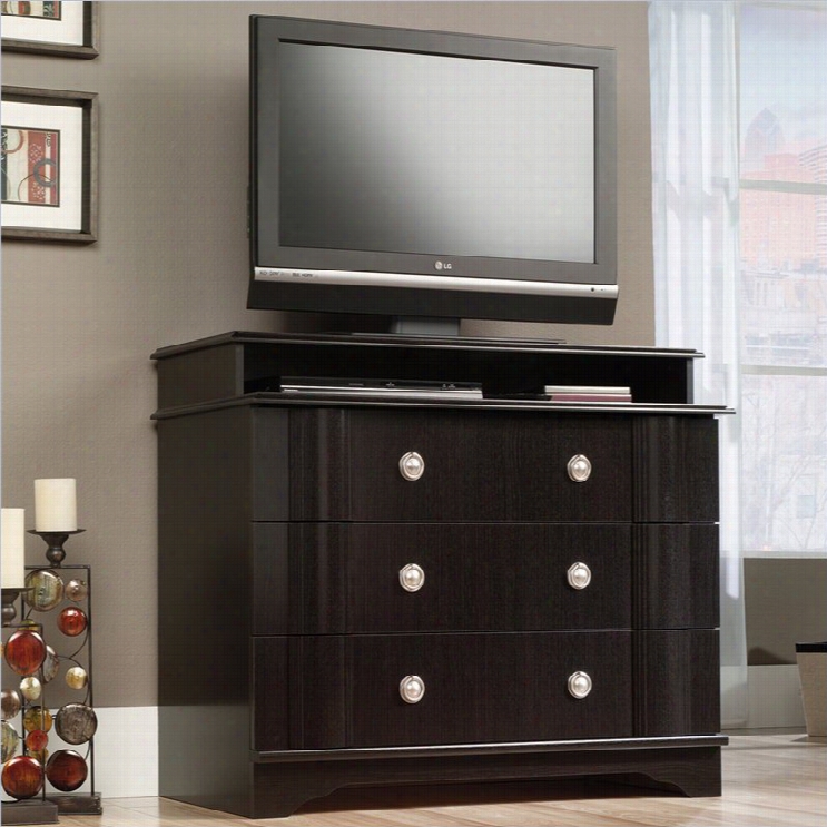 Saudr Embassy Point Highboy Tv Stand In Win Oak