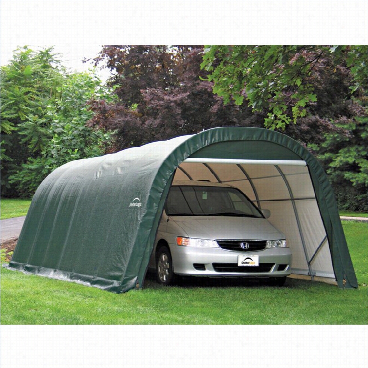 Shelterlogic 12'x24'x8' Plump Style  Shelter In Grewn