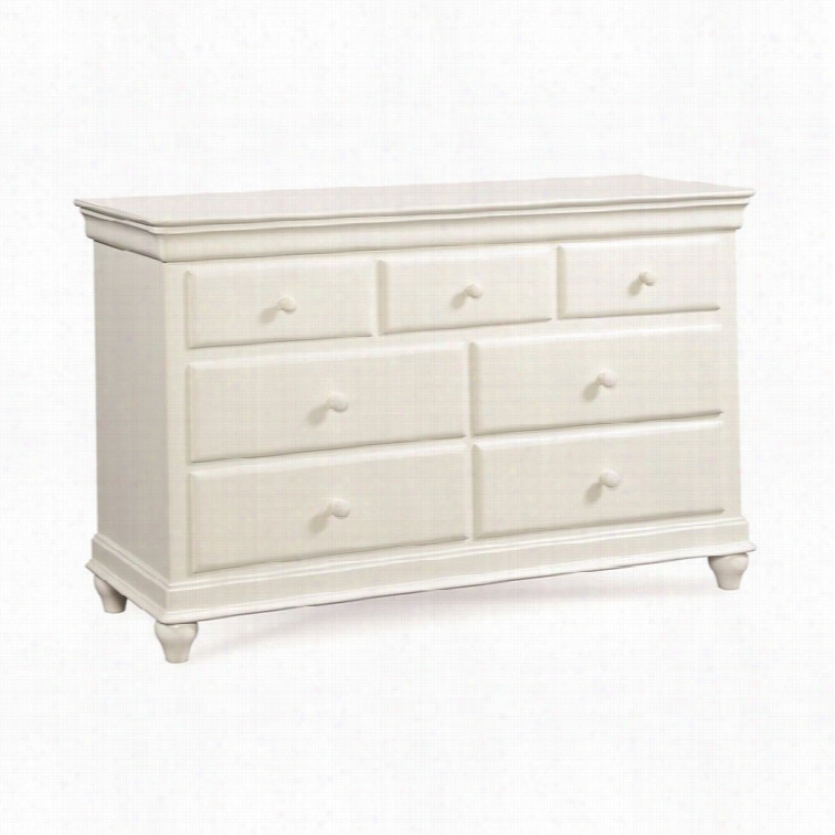 Smartstuff Classics 4.0 7 Drawer Dresser In Summer White