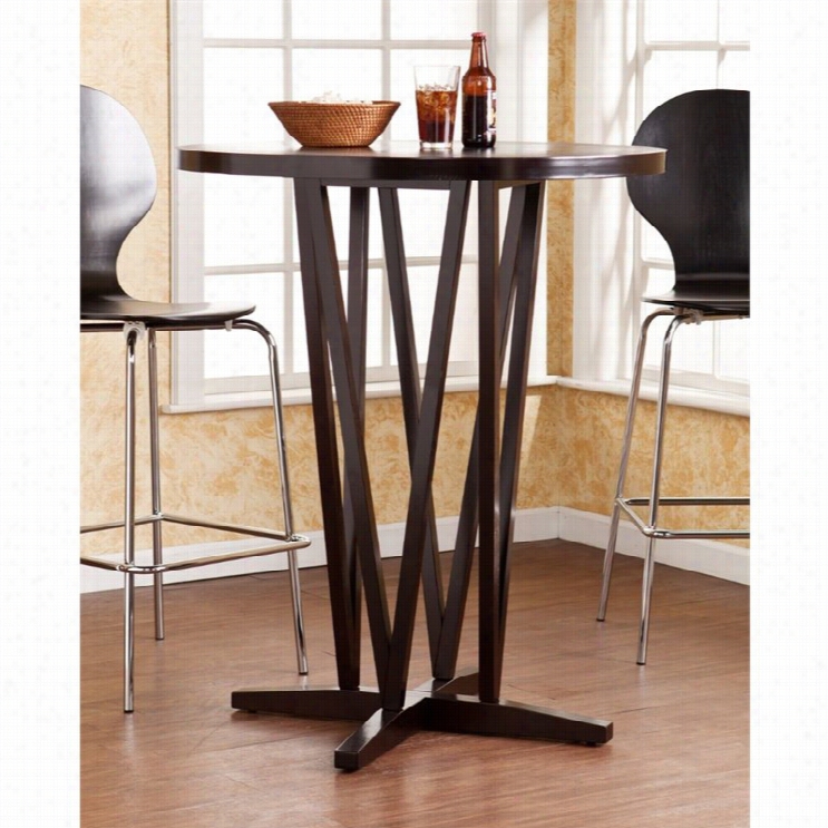 Southern Enterprises Devon Ronud Ar Table In Dark Ezpresso