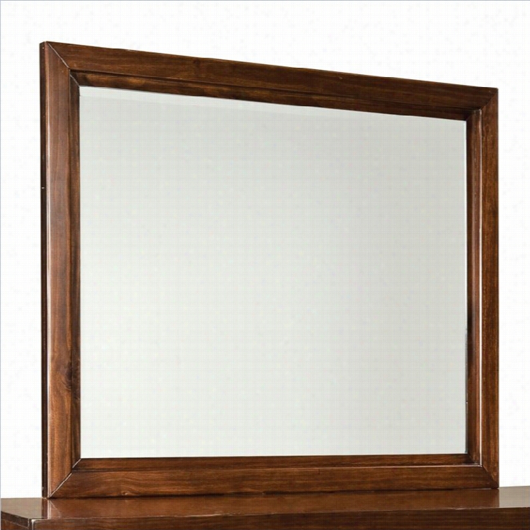 Standard Furniture Metro Mirror In Dark Merlot