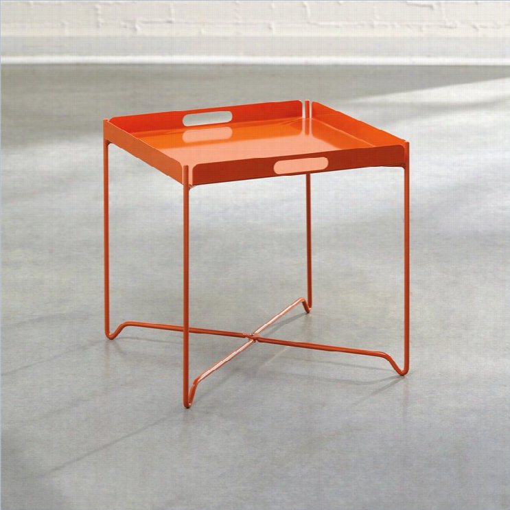 Studio Rta Soft Modern Tray Table In Orange