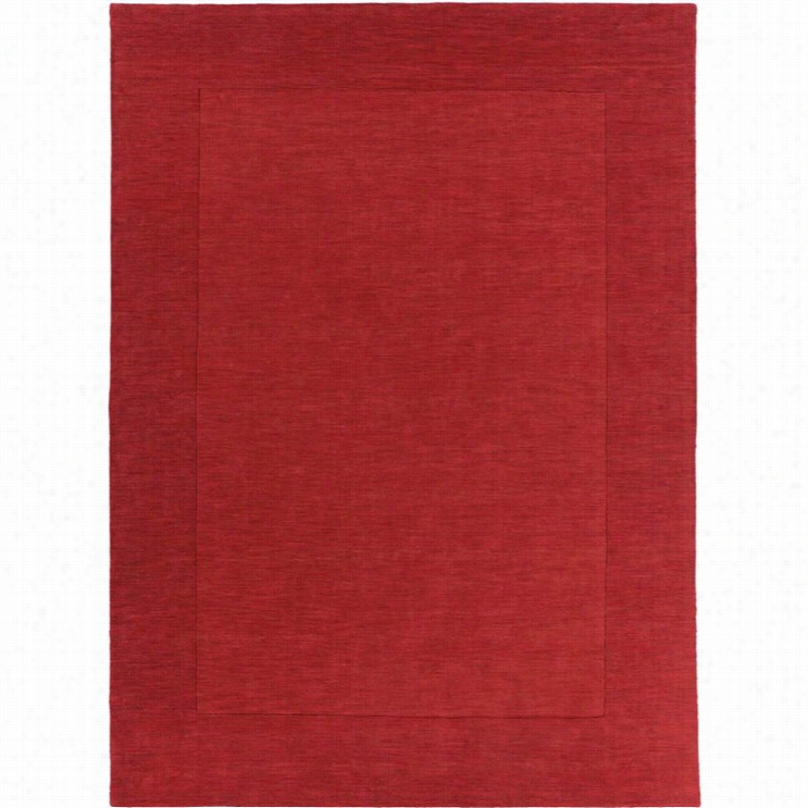 Surya Mystique 8' X 11' Hand Loomed Wool Rug In Red