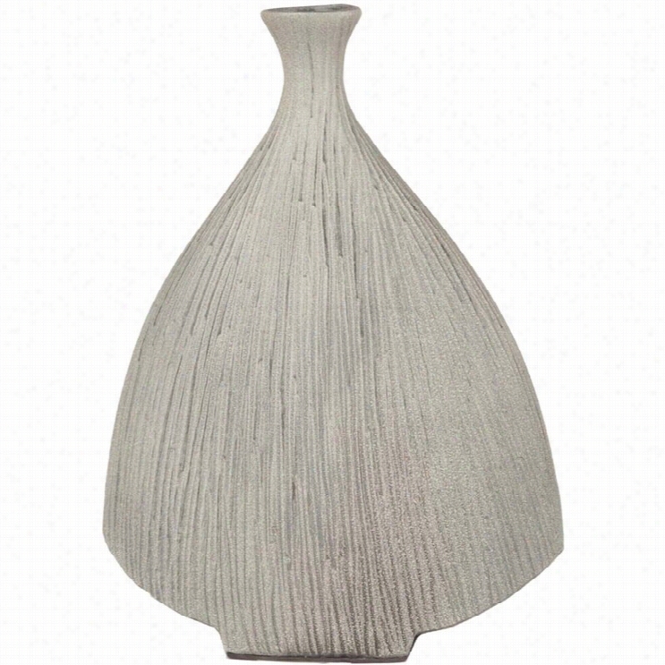 Sufya Natural 16.9 X 12.8 Ceramic Vase In Taupe