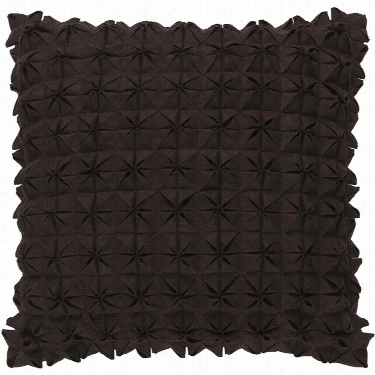 Surya Structure Dosn Fill 22 Square Pillo In Black