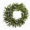 Nearly Natural 18 Mini Ivy Floral Double Ring Wreath with Twig Base