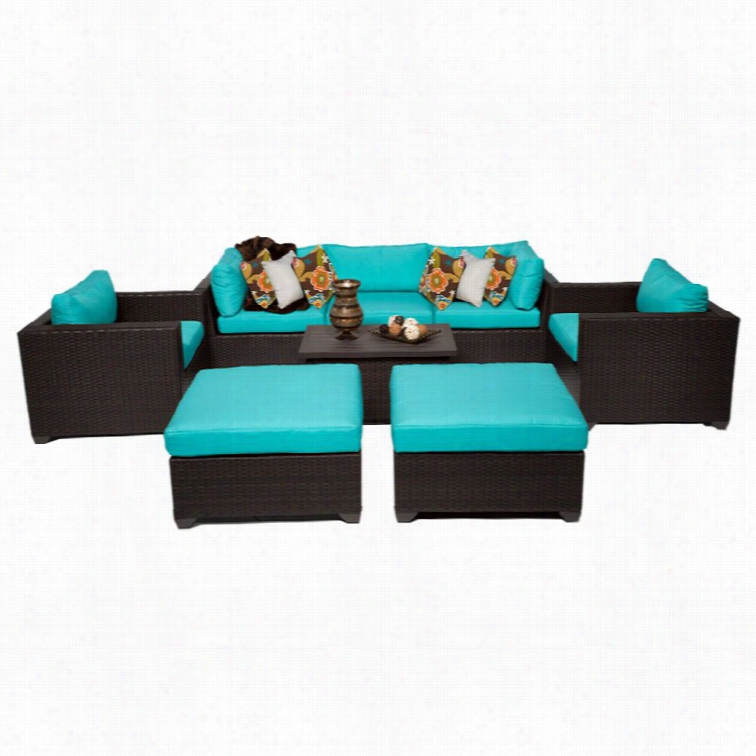 Tkc Belle 8 Pi Ece Outcoor Wicker Sofa Set In Aruab