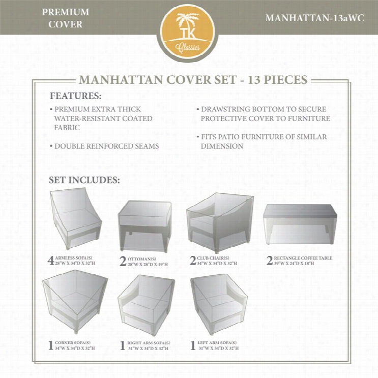 Tkc Manhattan 13 Piec Winter Cover Set In Beige