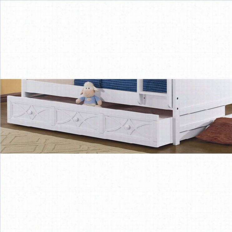 Trent Home Sanible Bunk Bed Trundle In White
