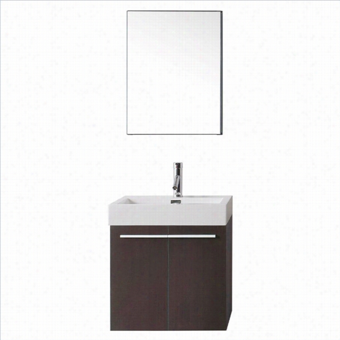 Virtu Usa Midori 24 Single Bathroom Vanity Cabinet In Wenge