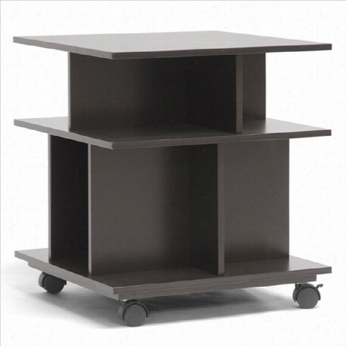 Baxon Studio Warren Storage Shelf In Dark Bro Wn