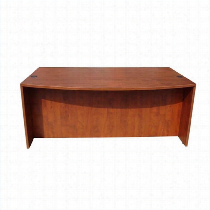 Boss Office Products 71 Fore Part  Come Before Wood Credenza Desk-mahogany