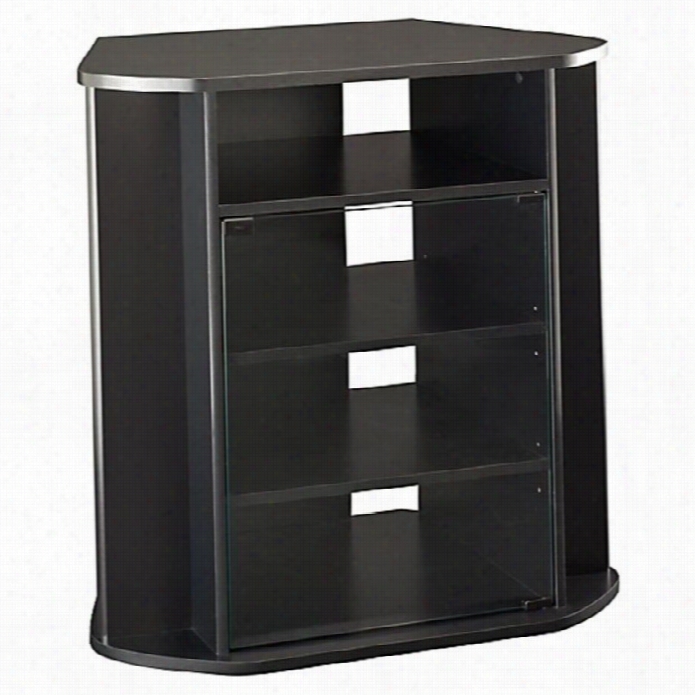 Buh Myspace Visions Tall Corner 31 Tv Stand In Black