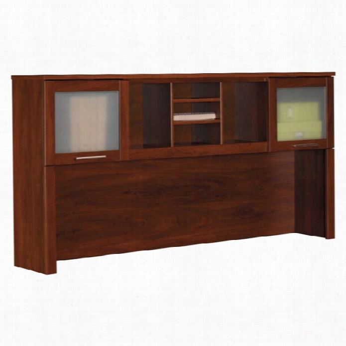 Bush Somerset Hutch For 70 Inch L-desk In Hansen Cherry