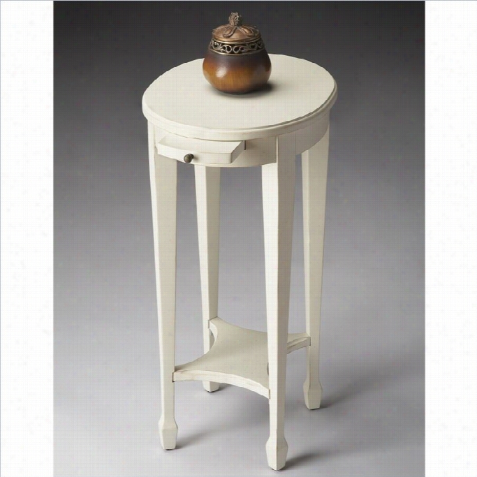 Butler Specialty Accent Table In Cot White Finish