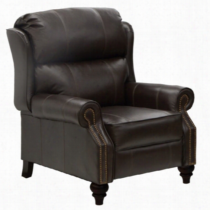 Catnapper Biltmore Ldather Reclining Chair In Mahogany