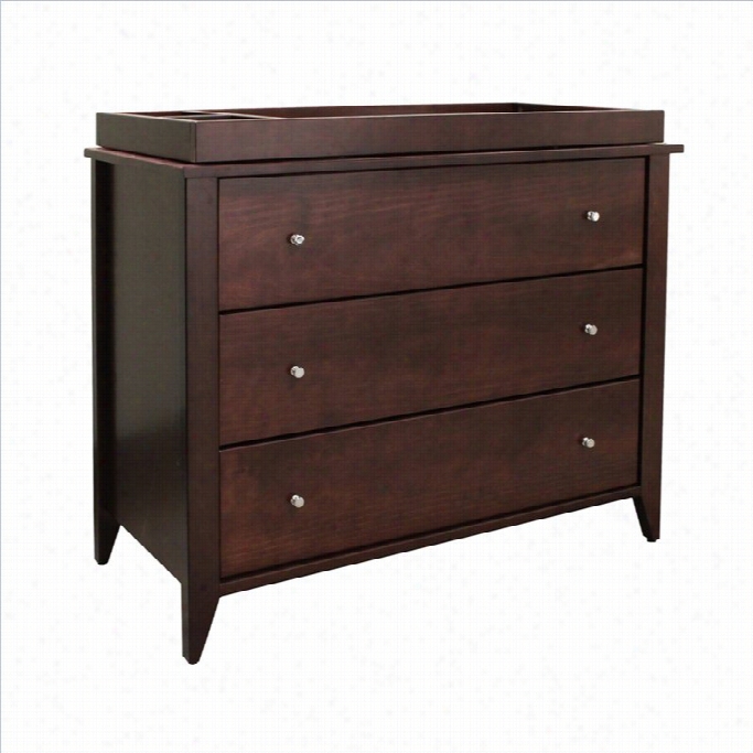 Davinci Highland 3 Drawer Changrr Ddresser In Espresso