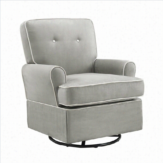 Dorel Asia Baby Relax Tinsley Swivel Glider In Gray