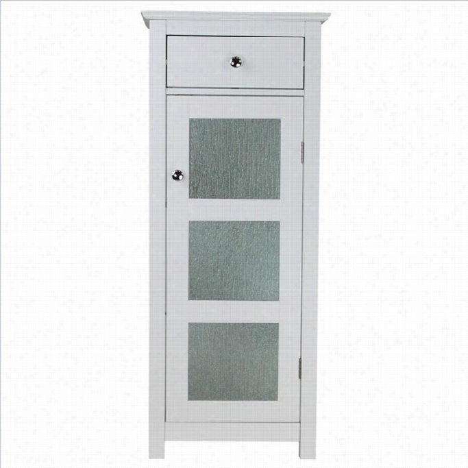 Elegant Home Fashions Conno 1-door Floor Cabinet In White