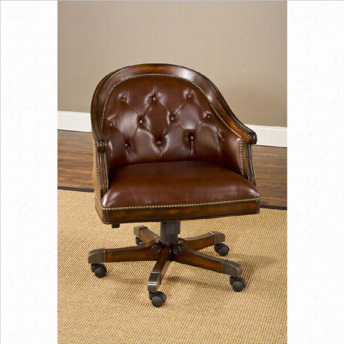 Hillsdale Harding Arm Office Chair In Rich Cherry