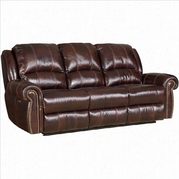 Hooker Furniture Seven Seas Power Motion Loveseat In Saddle Brown