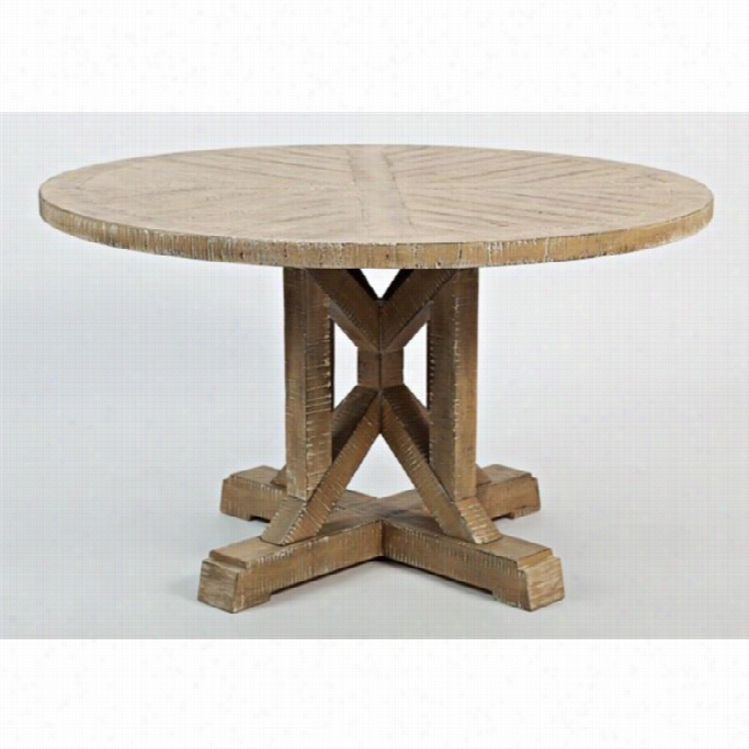 Jofran Pacific Heghts Round End Table In Bisque