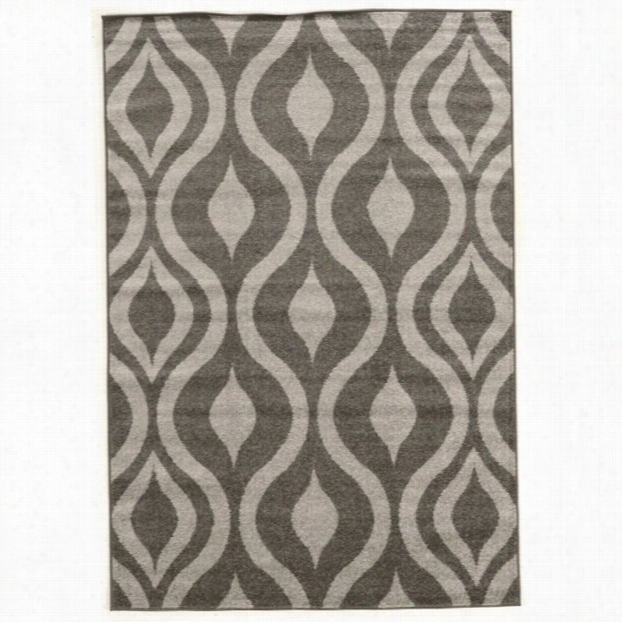 Linon Claremont 5' X 7' Rugs In Grey  And Grey