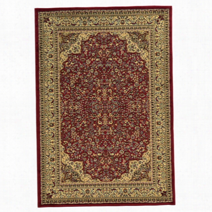 Linon Elegance Isphahan 8' X 10' Rug In Red