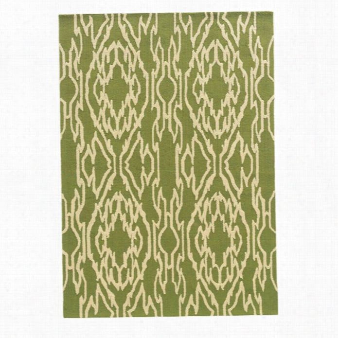 Linon Le Soleil 8' X 10' Hand Tufted Rug In Green