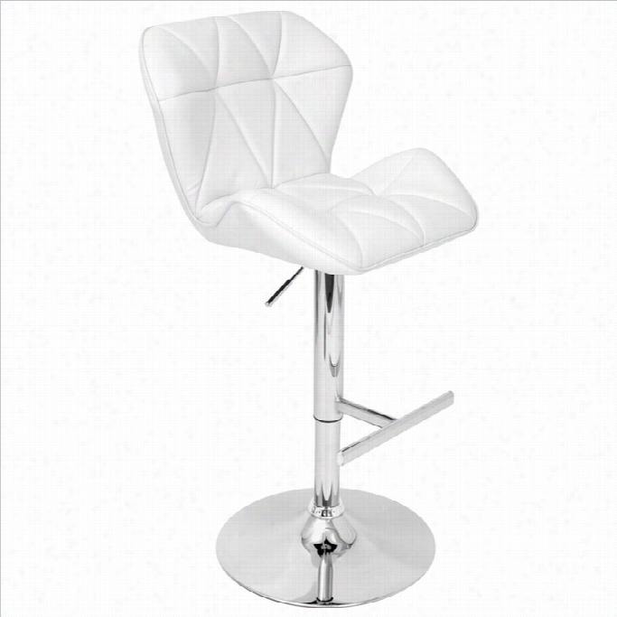 Lumisource Jubilee Bar Stool In White