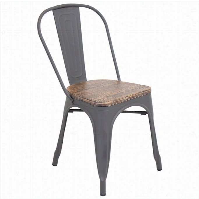 Lumisource Oregon Dining Chair In Gray