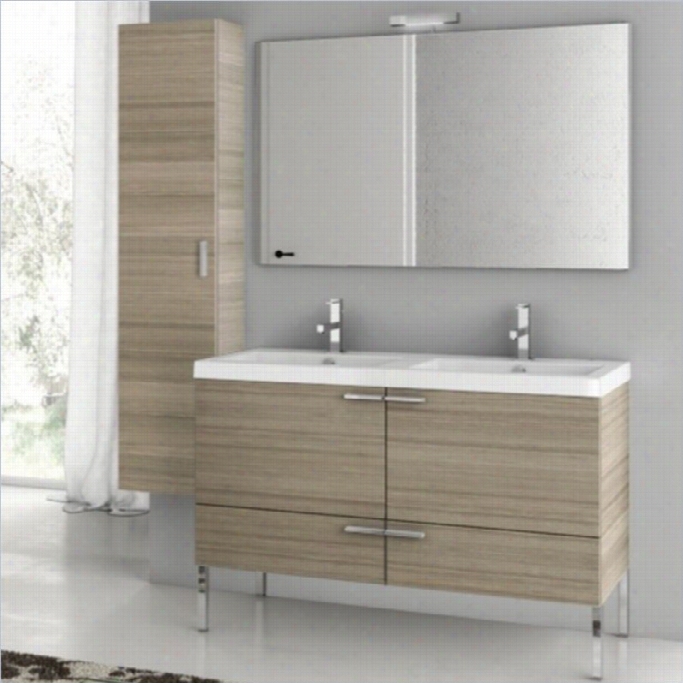 Nameek's Acf 47 New Space Standing Doubleb Athroom Vanity Set In Larch Canapa