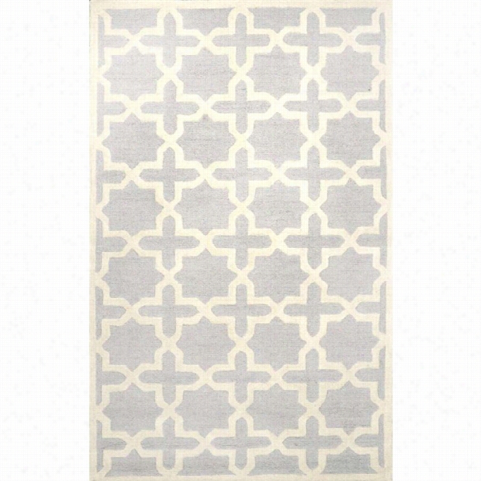 Nuloom 2' 6 X 8' Hand Hooked Gerard Are Arug In Light Gray