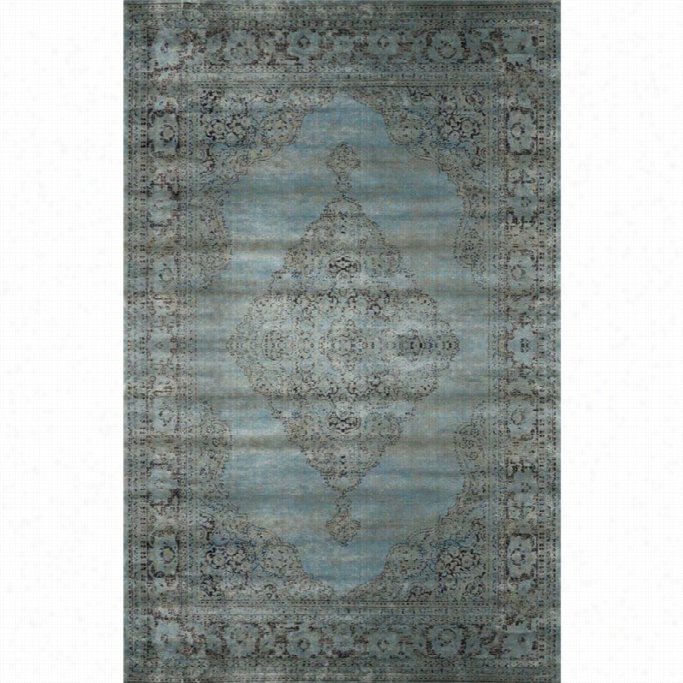 Nuloom 96 X 12'10 Medallion Mable Rug In Marine