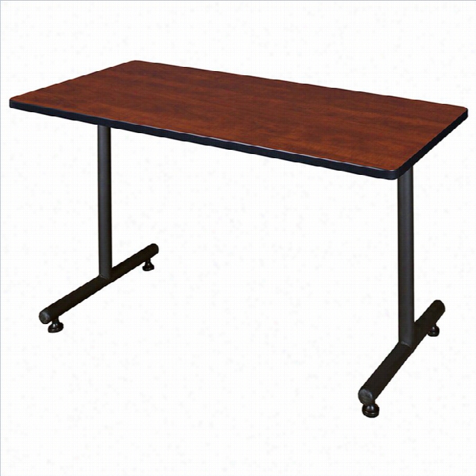 Regency Rectangular Training Table With Koeb Base  In Cherry-42 Inch