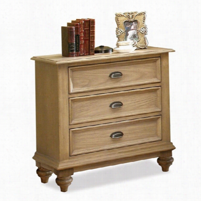 Riverside Furniturec Oventry 3-drawer Night Stand In Driftwood