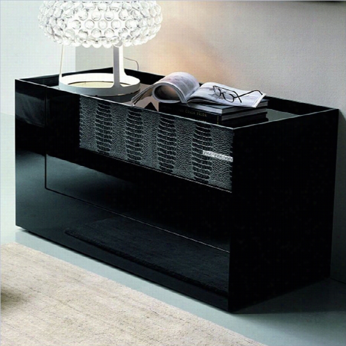 Rossetto Diamond 3 Drawer Dresser In Black