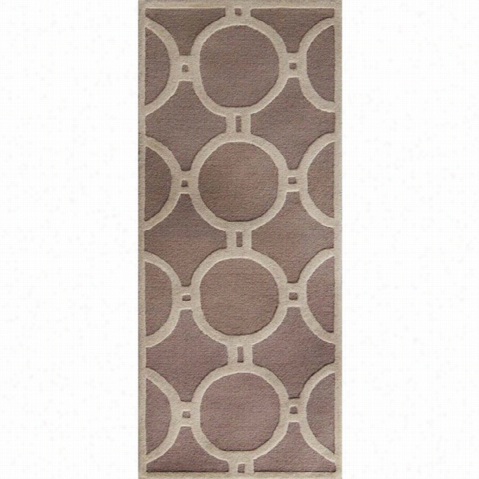 Safaviehcambride Beige Transitional Rug - Runner 2'6 X 6'