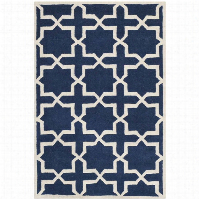 Safaveh Chatham Dark  Blue Cnotemmporafy  Rug - 3'' X 5'