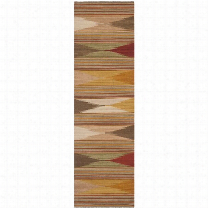 Safavieh Navajo Kilim Natural Contemporary Rug - Runner 2'3 X 12'