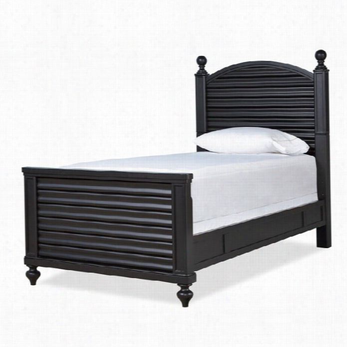 Smartstuff Black & White Wood Reading Twin Bed In Bla Ck