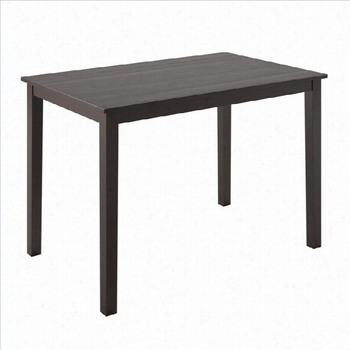 Sonax Corliving Rectangular Dining Table In Dark Cocoa